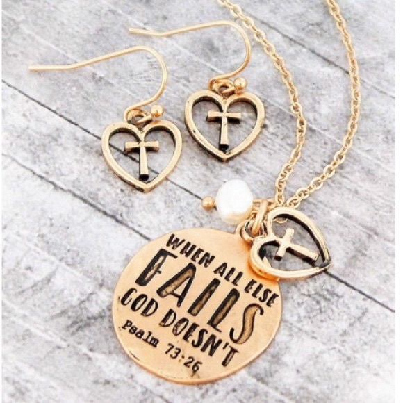 SOLD Worn Goldtone “When All Else Fails” - Picture 1 of 1